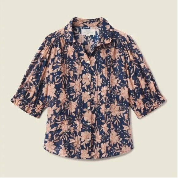 Trovata Birds of Paradise Gemma Blouse in Paloma - Picture 2 of 16